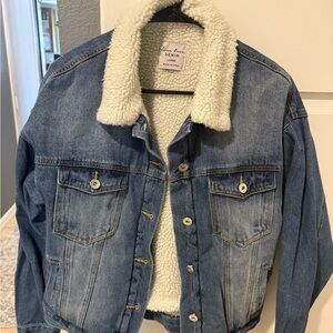 Love Tree Cream Sherpa Jacket